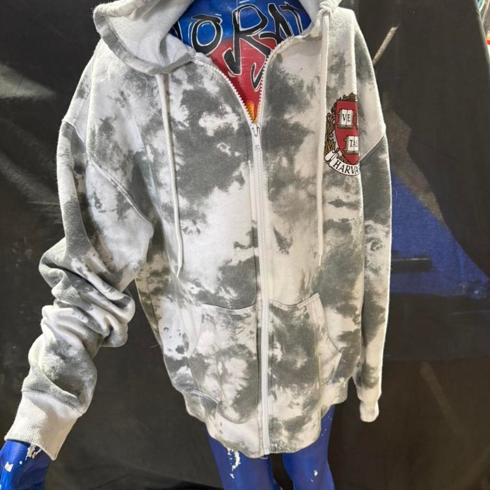Harvard University grey zip up hoodie Size XS
